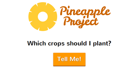 Screenshot of Pineapple Project website